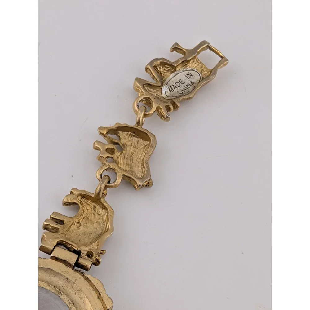 Becora Noah's Arc Watch Women 36mm Gold Animal Link 6.75